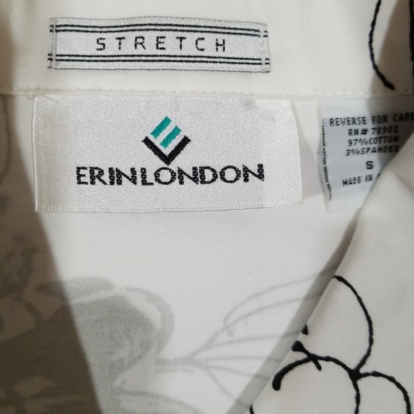 Erin London floral pattern buttons down jacket. S - Picture 7 of 8